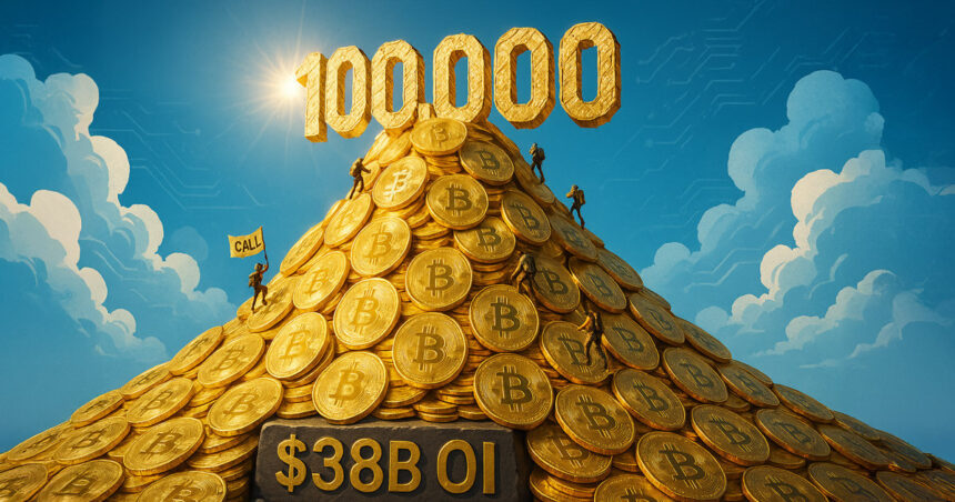 Bitcoin option oi swells to $38 billion as it calls crowds at a strike price of $100,000
