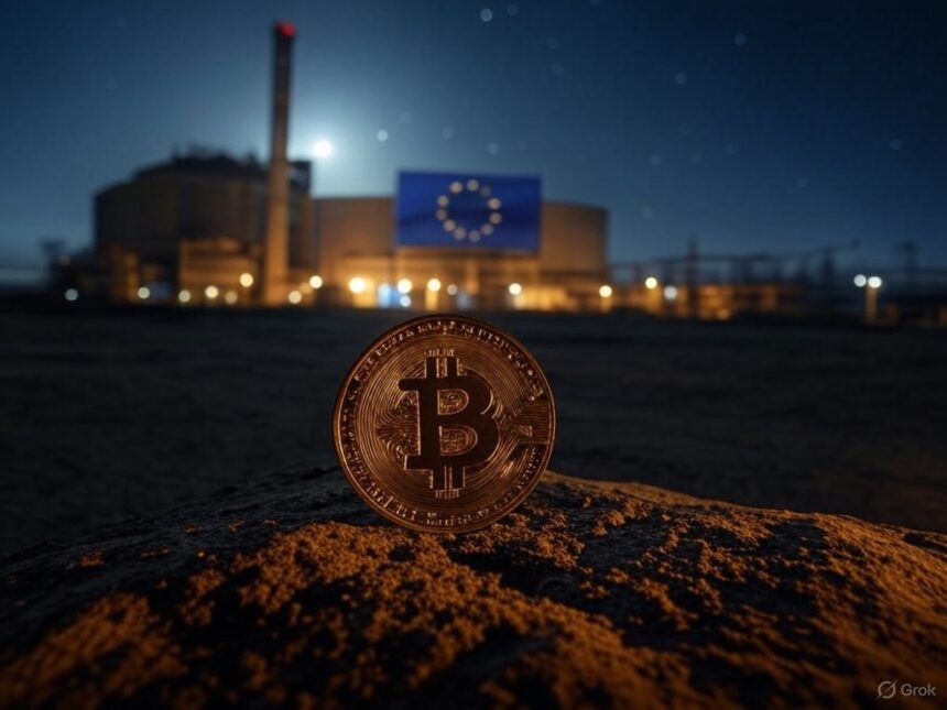 How did the European blackout affect the Bitcoin network?