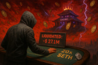 Zkasino Scammer's dangerous Ethereum trade backfires with a loss of $27 million amid market turmoil