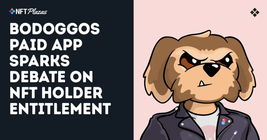Bodoggos paid an app that paid discussion about NFT holder qualifications