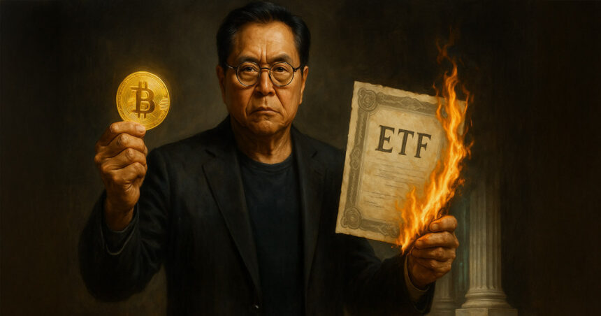 Robert Kiyosaki slams ETFs for being "paper versions" of Bitcoin, Gold and Silver