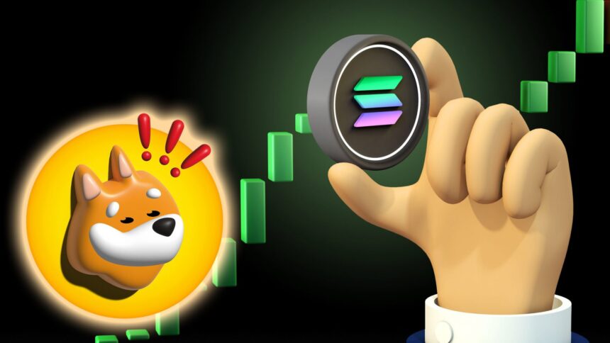 Bitcoin and gold on a balance scale showing comparative value