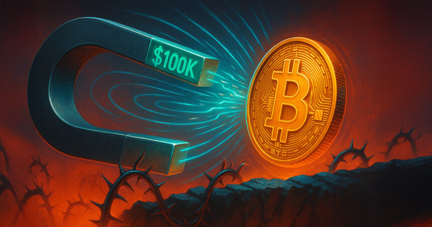 Bitcoin slump triggers a loss of $8111 million as traders close with a $100,000 test