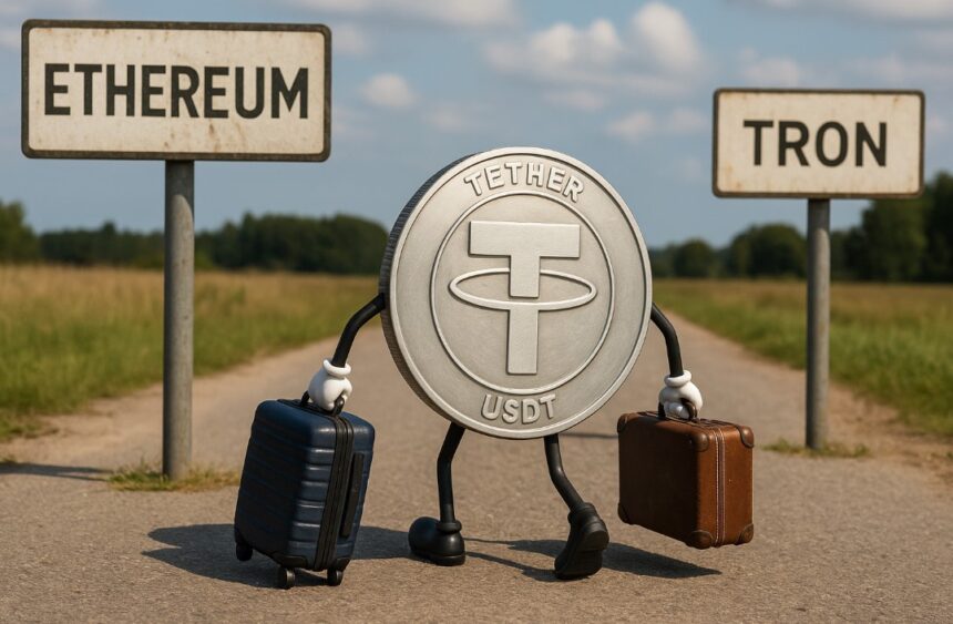 Tron positions itself as the preferred network for storing USDT
