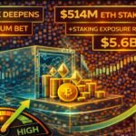 Bitmine Deepens Ethereum Bet With $514M ETH Staking Move – Staking Exposure Reaches $5.6B